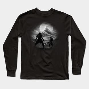 Dark samurai fighter Long Sleeve T-Shirt